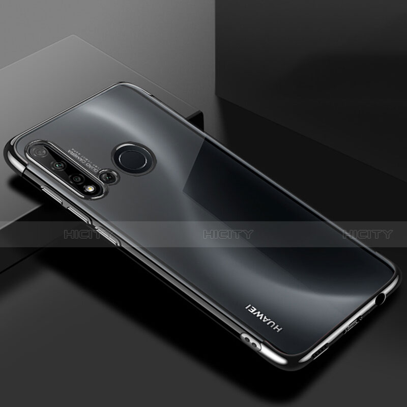 Coque Ultra Fine TPU Souple Housse Etui Transparente S07 pour Huawei Nova 5i Noir Plus