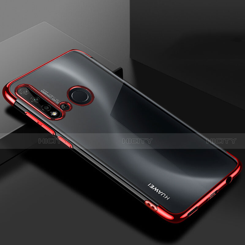 Coque Ultra Fine TPU Souple Housse Etui Transparente S07 pour Huawei Nova 5i Rouge Plus
