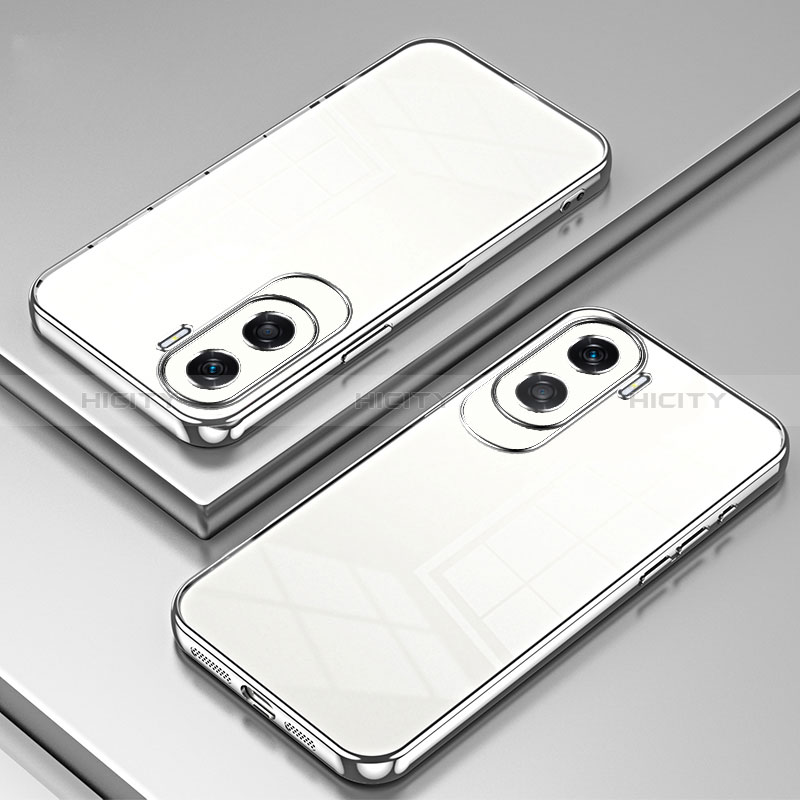 Coque Ultra Fine TPU Souple Housse Etui Transparente SY1 pour Huawei Honor 90 Lite 5G Argent Plus