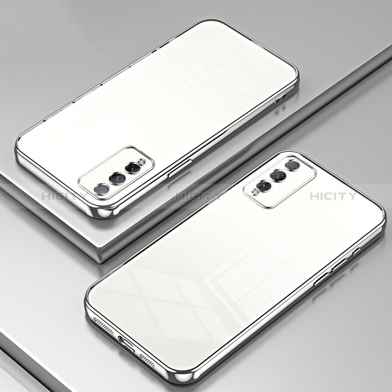 Coque Ultra Fine TPU Souple Housse Etui Transparente SY1 pour Huawei Honor Play4T Pro Argent Plus