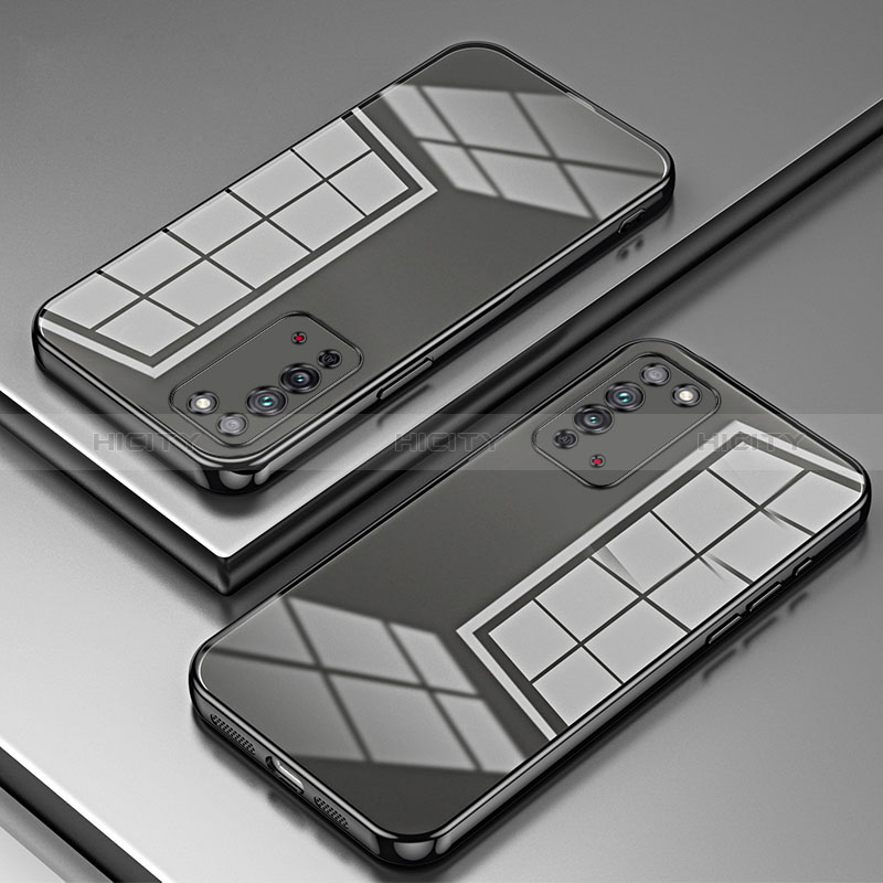 Coque Ultra Fine TPU Souple Housse Etui Transparente SY1 pour Huawei Honor X10 5G Noir Plus