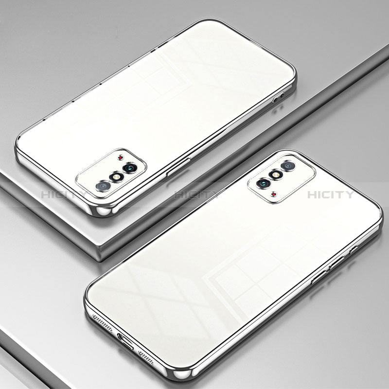 Coque Ultra Fine TPU Souple Housse Etui Transparente SY1 pour Huawei Honor X10 Max 5G Argent Plus