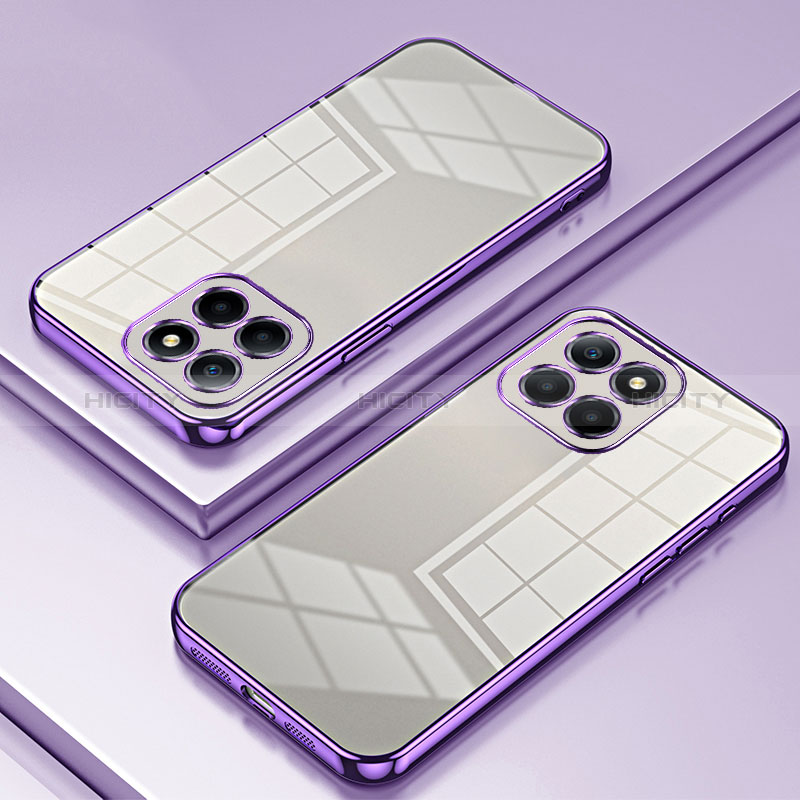 Coque Ultra Fine TPU Souple Housse Etui Transparente SY1 pour Huawei Honor X6a Violet Plus