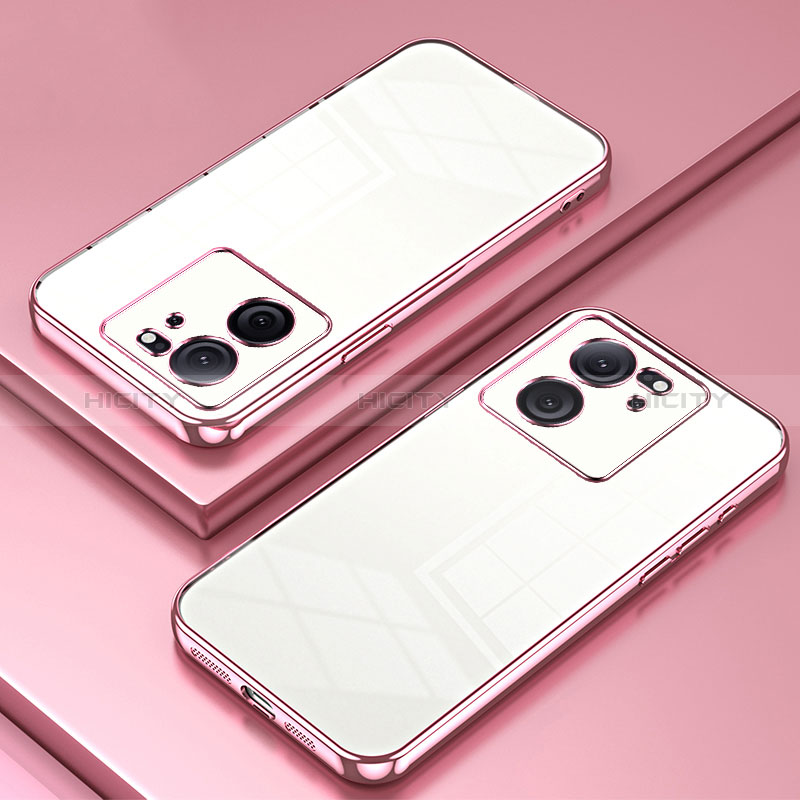 Coque Ultra Fine TPU Souple Housse Etui Transparente SY1 pour Xiaomi Mi 13T 5G Or Rose Plus
