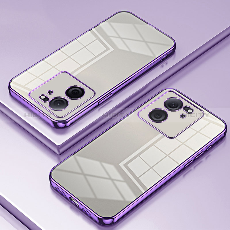 Coque Ultra Fine TPU Souple Housse Etui Transparente SY1 pour Xiaomi Mi 13T Pro 5G Violet Plus