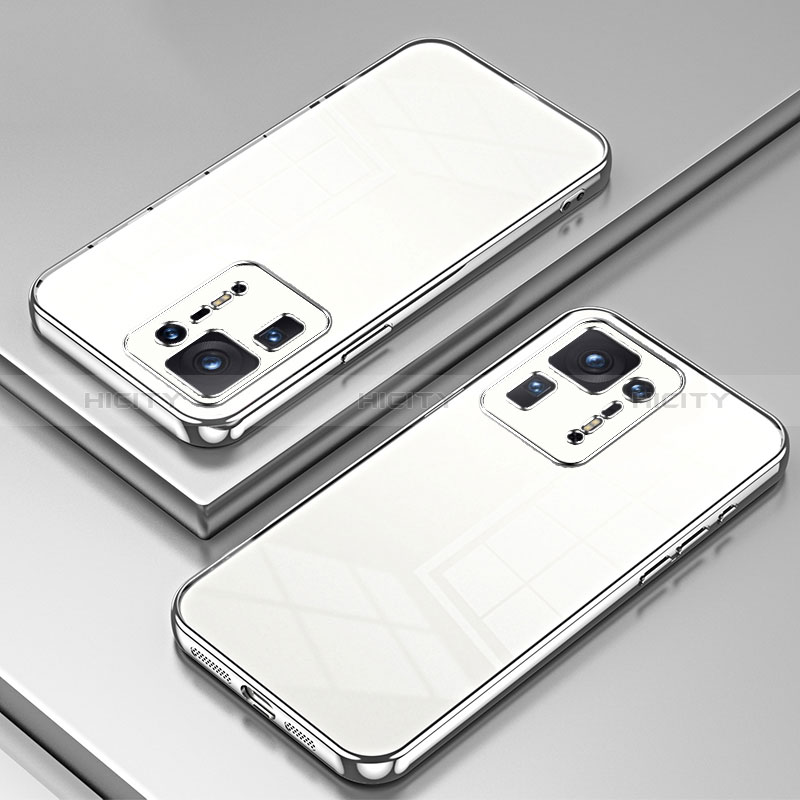 Coque Ultra Fine TPU Souple Housse Etui Transparente SY1 pour Xiaomi Mi Mix 4 5G Argent Plus