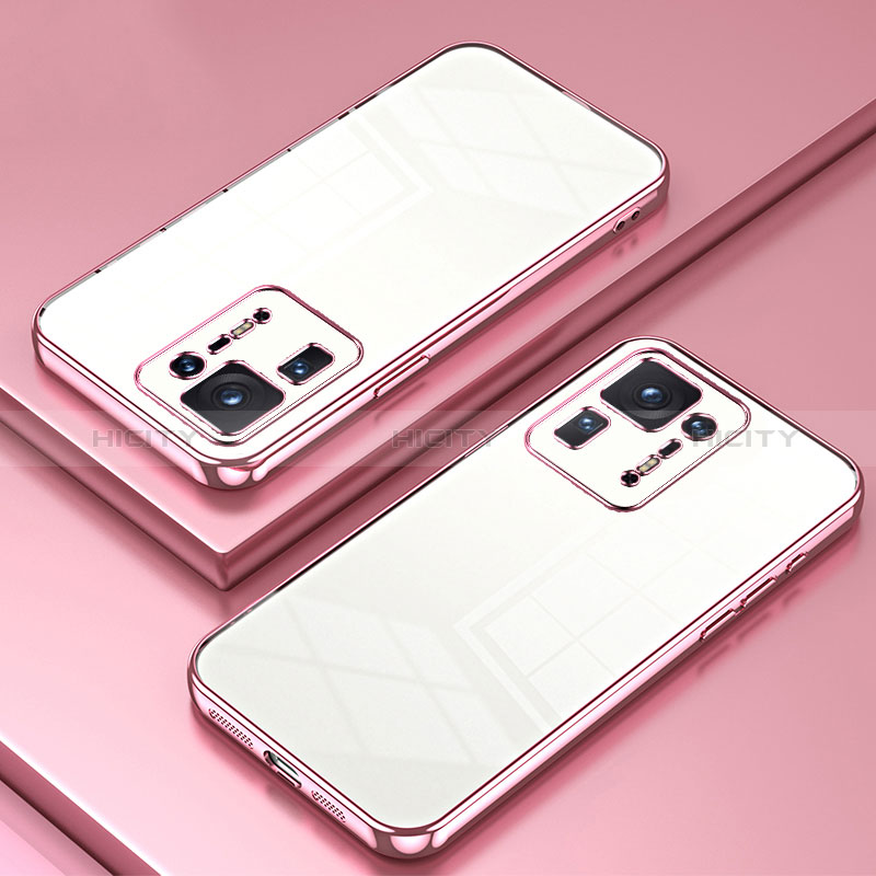 Coque Ultra Fine TPU Souple Housse Etui Transparente SY1 pour Xiaomi Mi Mix 4 5G Or Rose Plus