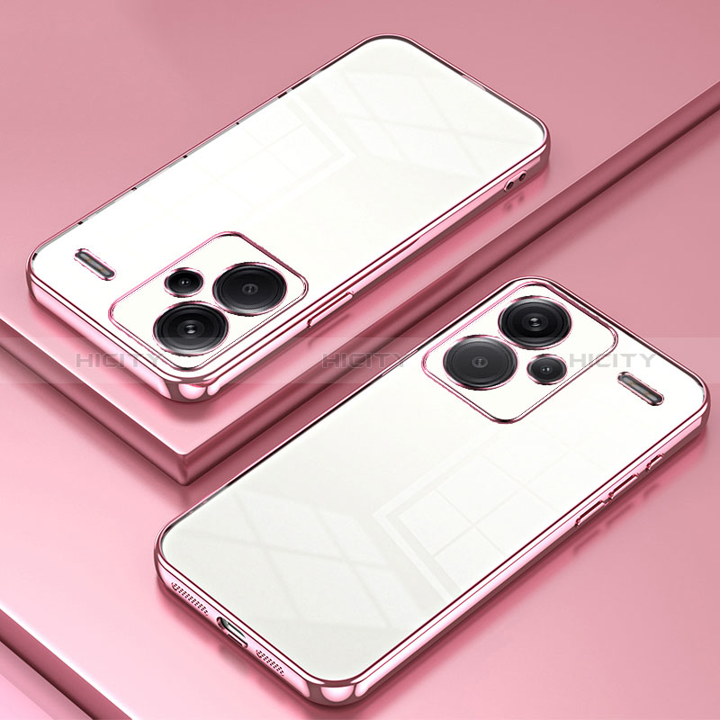 Coque Ultra Fine TPU Souple Housse Etui Transparente SY1 pour Xiaomi Redmi Note 13 Pro+ Plus 5G Plus