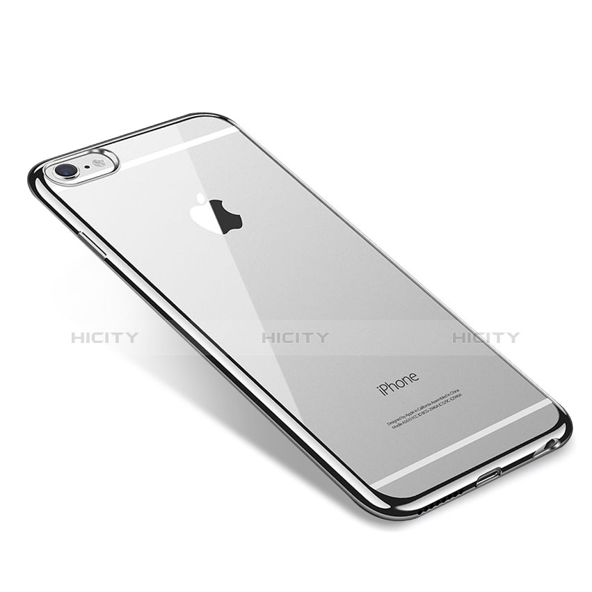Coque Ultra Fine TPU Souple Housse Etui Transparente T09 pour Apple iPhone 6S Plus Argent Plus