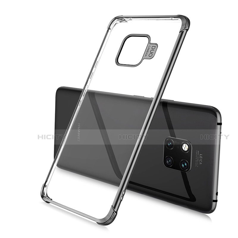 Coque Ultra Fine TPU Souple Housse Etui Transparente U02 pour Huawei Mate 20 Pro Noir Plus