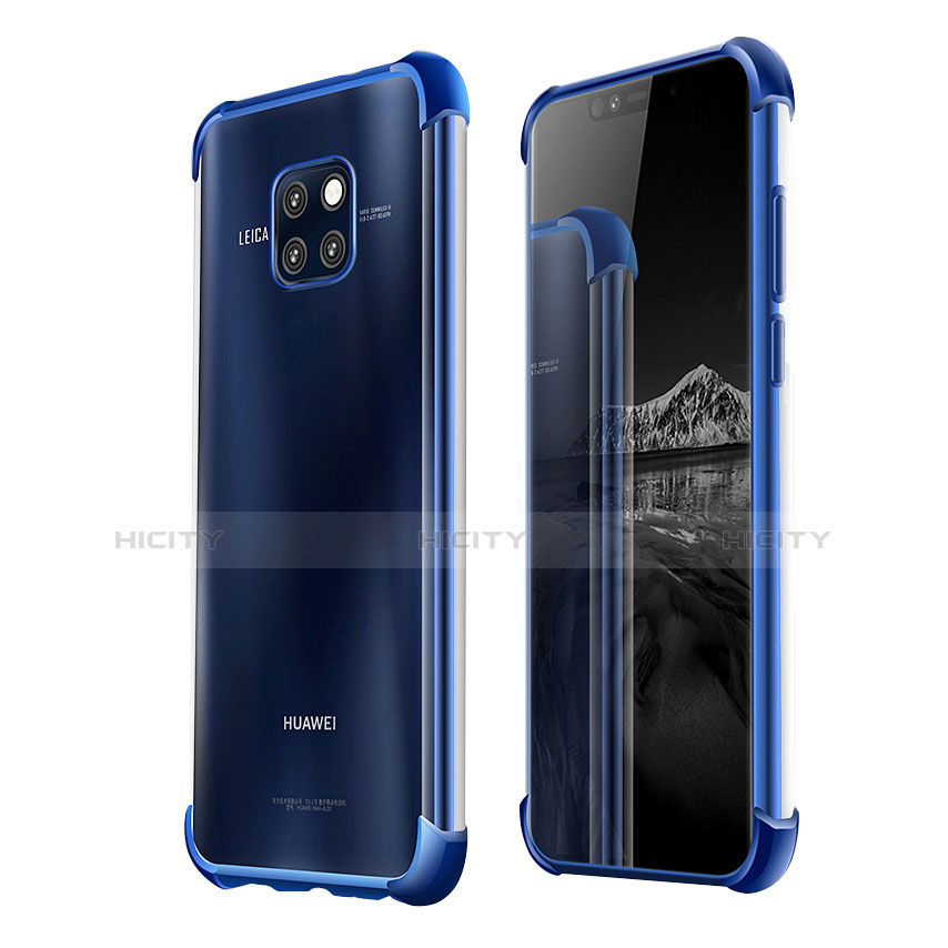 Coque Ultra Fine TPU Souple Housse Etui Transparente U03 pour Huawei Mate 20 Pro Bleu Plus