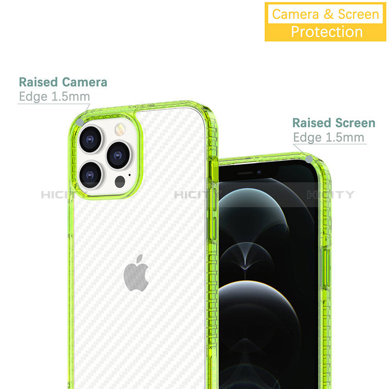 Coque Ultra Fine TPU Souple Housse Etui Transparente YJ1 pour Apple iPhone 13 Pro Plus