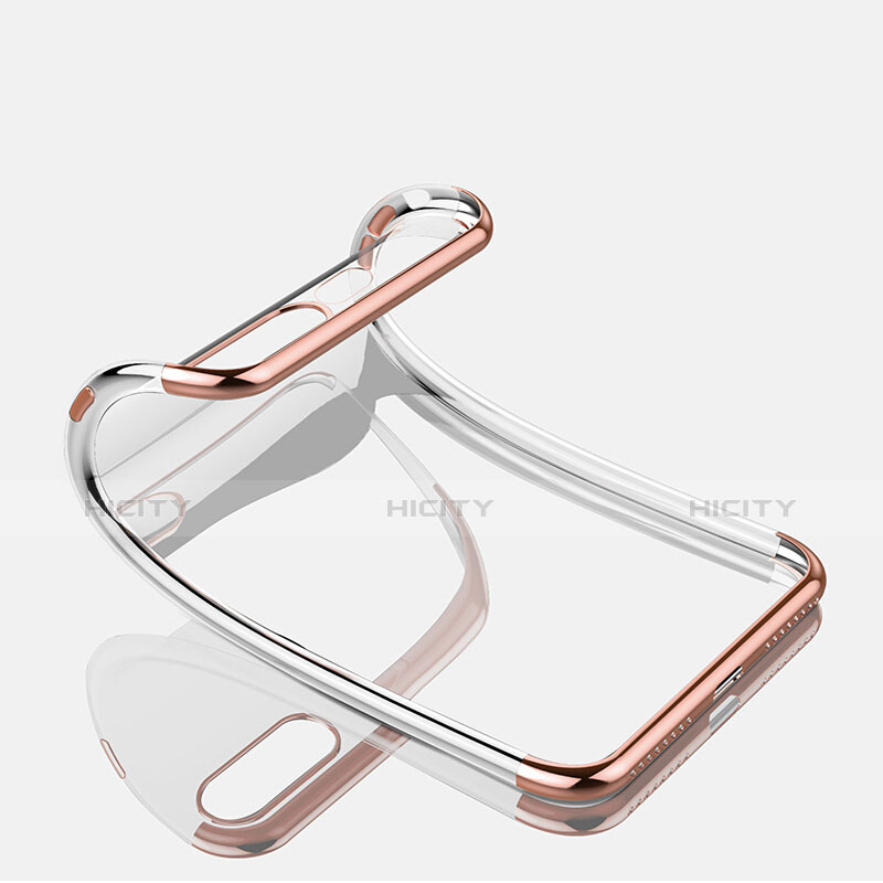 Coque Ultra Fine TPU Souple Transparente A07 pour Apple iPhone 7 Plus Or Rose Plus
