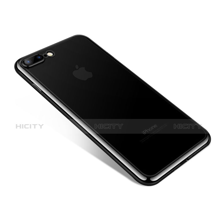 Coque Ultra Fine TPU Souple Transparente A08 pour Apple iPhone 7 Plus Noir Plus