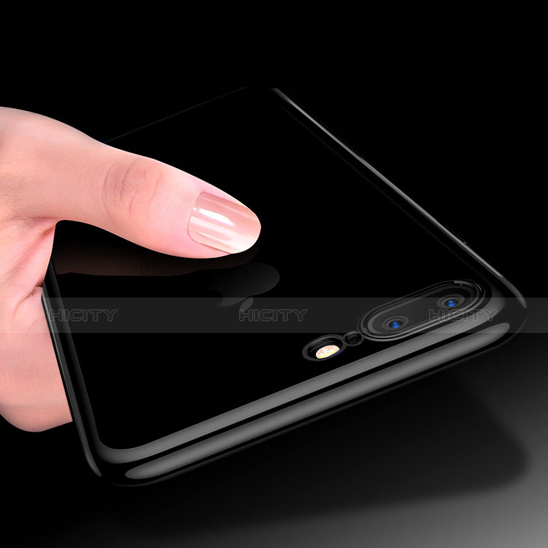 Coque Ultra Fine TPU Souple Transparente A08 pour Apple iPhone 7 Plus Noir Plus