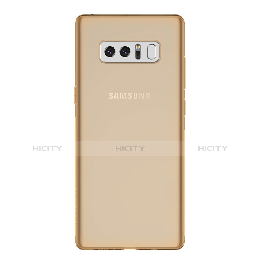 Coque Ultra Fine TPU Souple Transparente H01 pour Samsung Galaxy Note 8 Or Plus