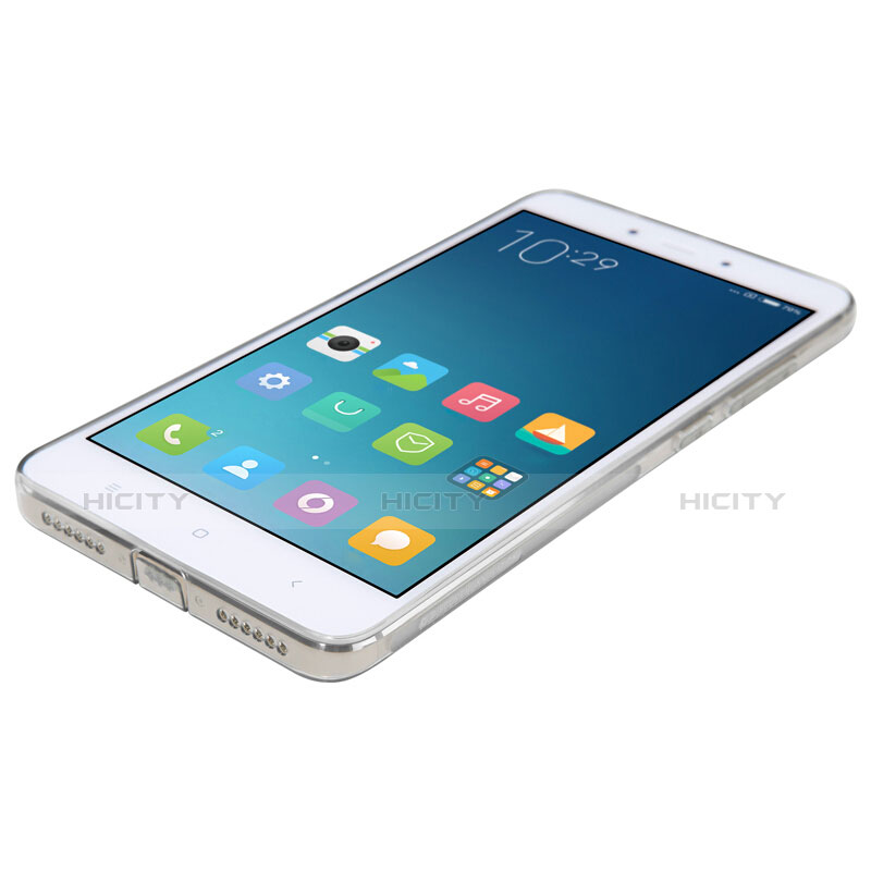 Coque Ultra Fine TPU Souple Transparente Q02 pour Xiaomi Redmi Note 4X High Edition Gris Plus