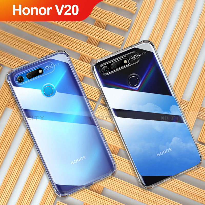 Coque Ultra Fine TPU Souple Transparente T02 pour Huawei Honor V20 Clair Plus