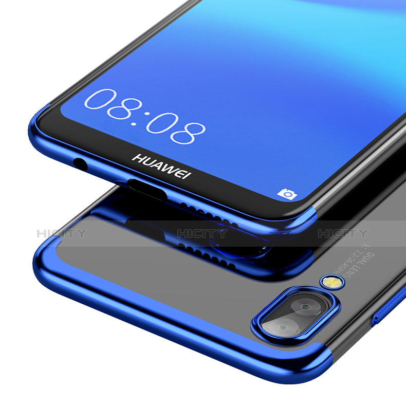 Coque Ultra Fine TPU Souple Transparente T02 pour Huawei P20 Lite Bleu Plus