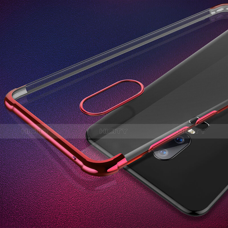Coque Ultra Fine TPU Souple Transparente T02 pour OnePlus 6 Rouge Plus
