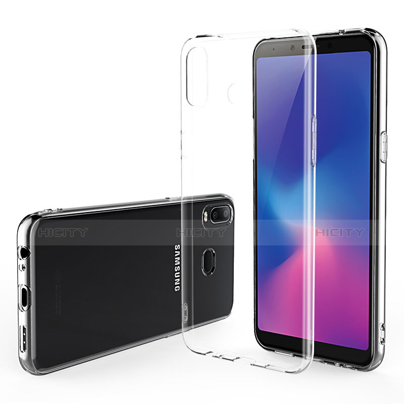 Coque Ultra Fine TPU Souple Transparente T02 pour Samsung Galaxy A6s Clair Plus