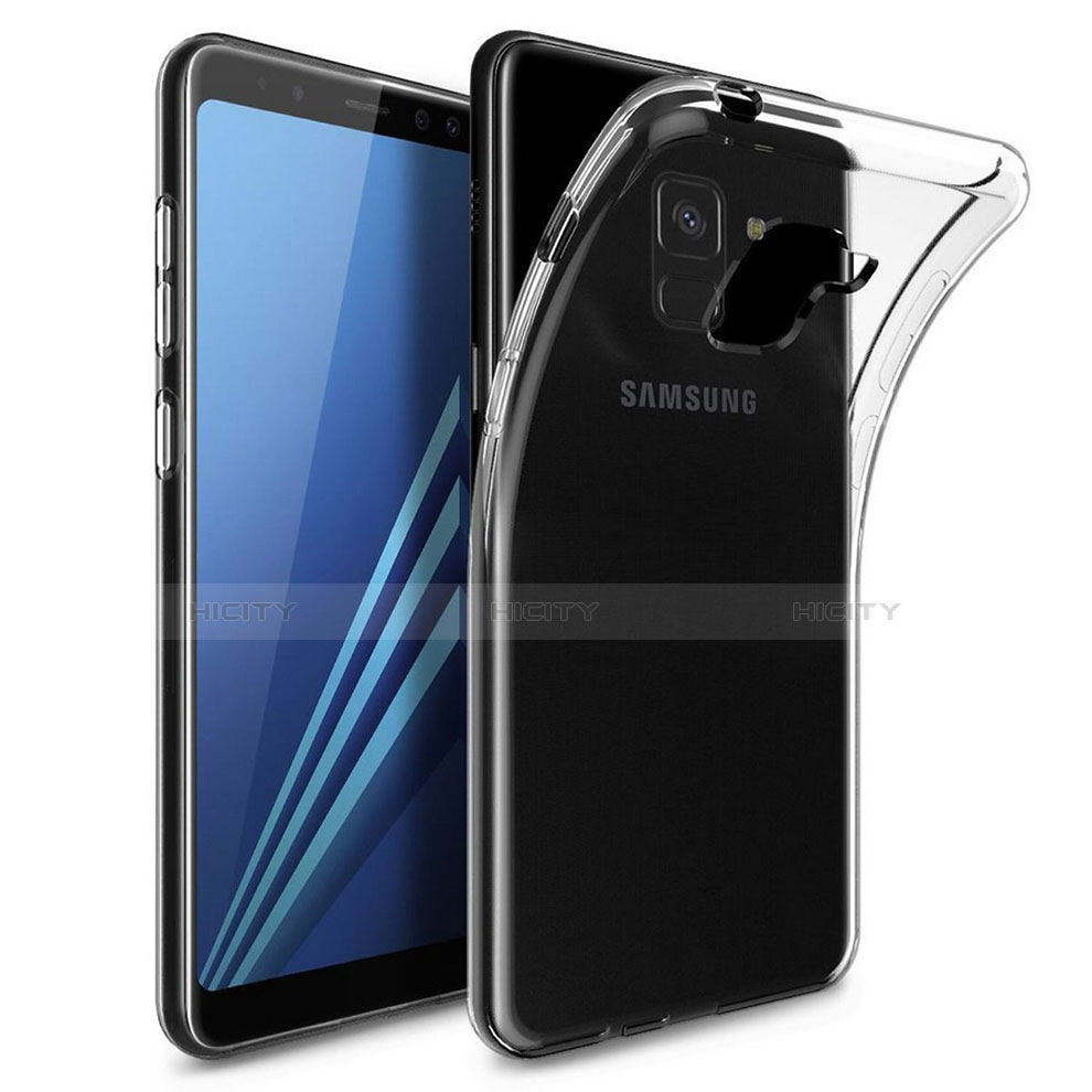 Coque Ultra Fine TPU Souple Transparente T02 pour Samsung Galaxy A8 (2018) A530F Clair Plus