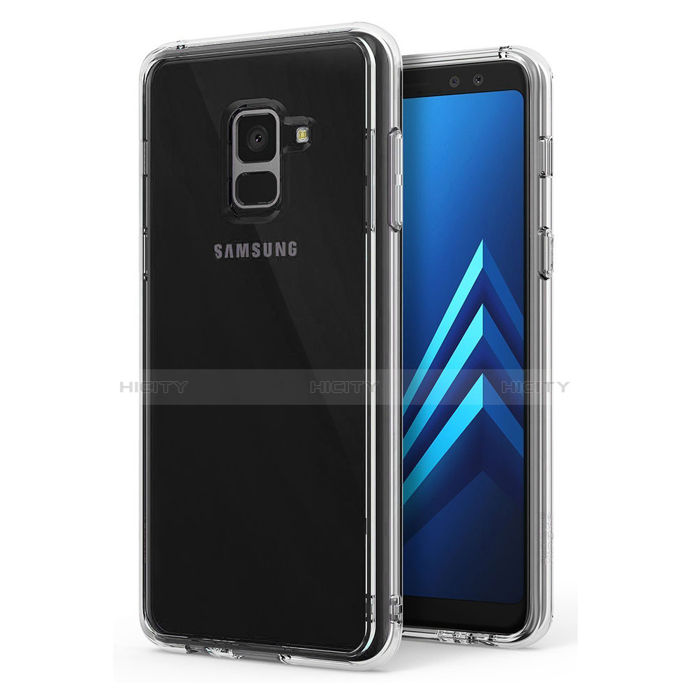 Coque Ultra Fine TPU Souple Transparente T02 pour Samsung Galaxy A8 (2018) A530F Clair Plus