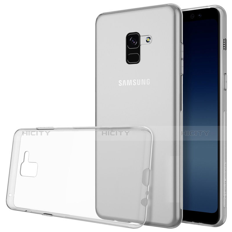 Coque Ultra Fine TPU Souple Transparente T02 pour Samsung Galaxy A8+ A8 Plus (2018) Duos A730F Clair Plus