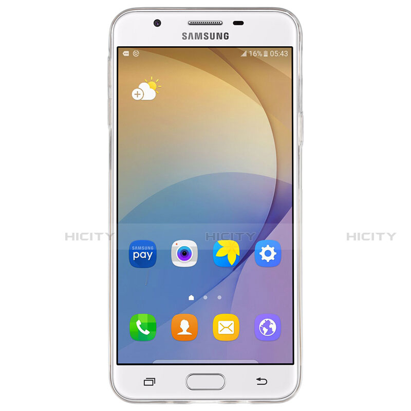 Coque Ultra Fine TPU Souple Transparente T02 pour Samsung Galaxy J7 Prime Clair Plus