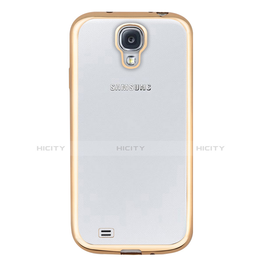 Coque Ultra Fine TPU Souple Transparente T02 pour Samsung Galaxy S4 IV Advance i9500 Or Plus
