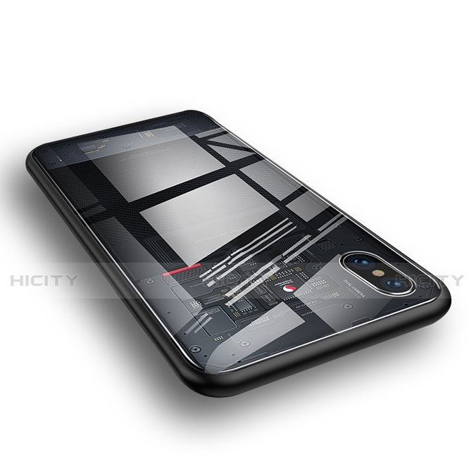 Coque Ultra Fine TPU Souple Transparente T02 pour Xiaomi Mi 8 Explorer Noir Plus
