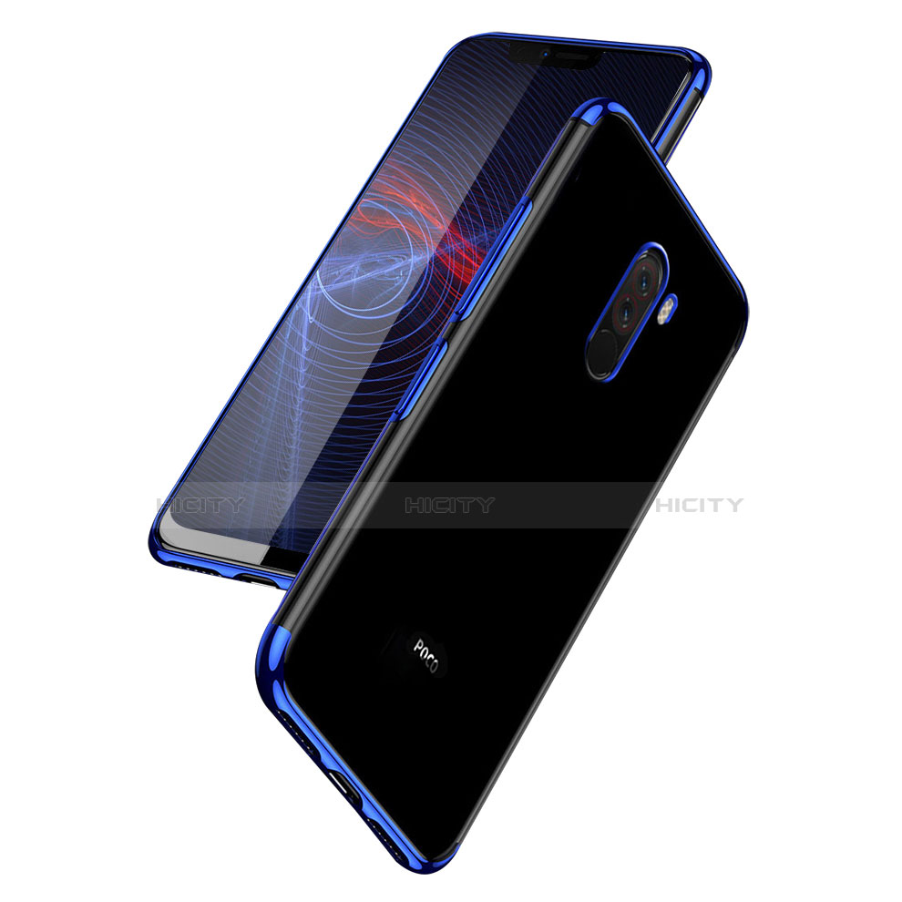Coque Ultra Fine TPU Souple Transparente T02 pour Xiaomi Pocophone F1 Bleu Plus