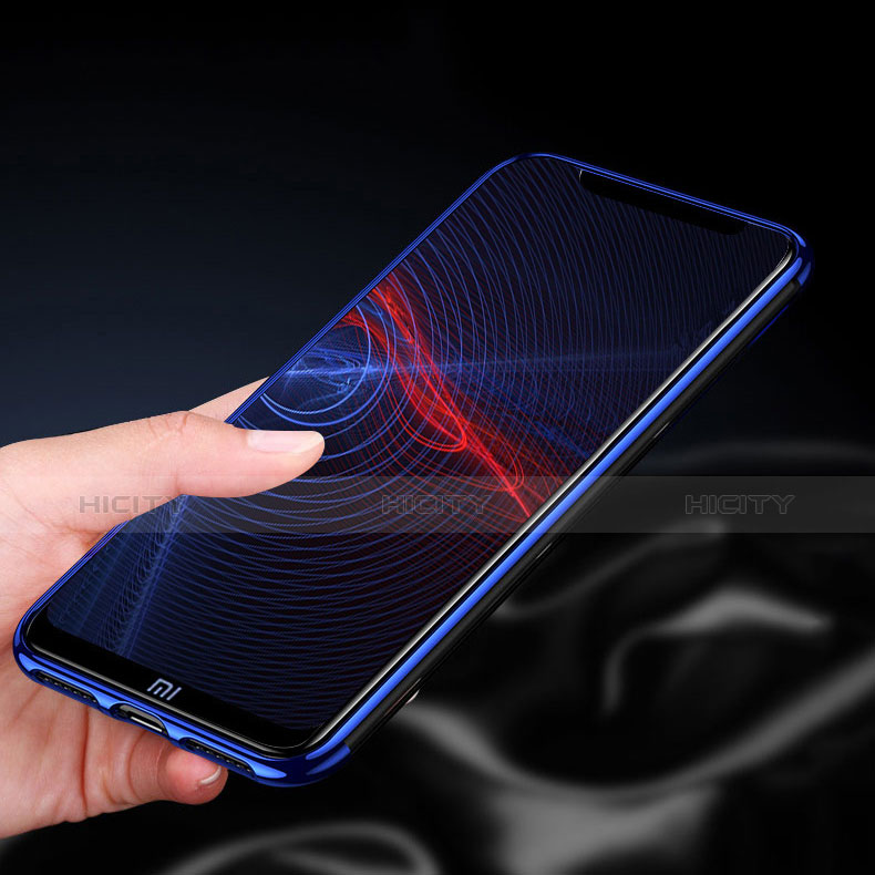 Coque Ultra Fine TPU Souple Transparente T02 pour Xiaomi Pocophone F1 Bleu Plus