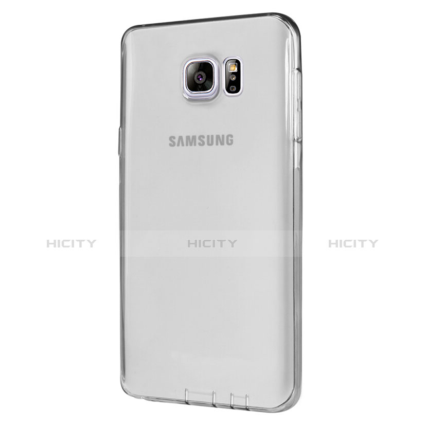 Coque Ultra Fine TPU Souple Transparente T06 pour Samsung Galaxy Note 5 N9200 N920 N920F Gris Plus