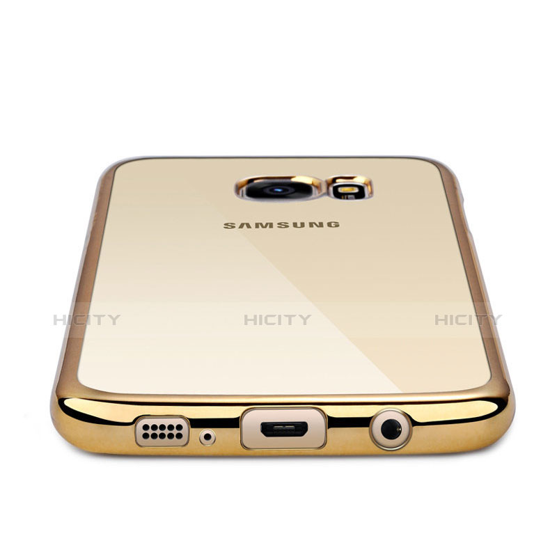 Coque Ultra Fine TPU Souple Transparente T06 pour Samsung Galaxy S7 Edge G935F Or Plus