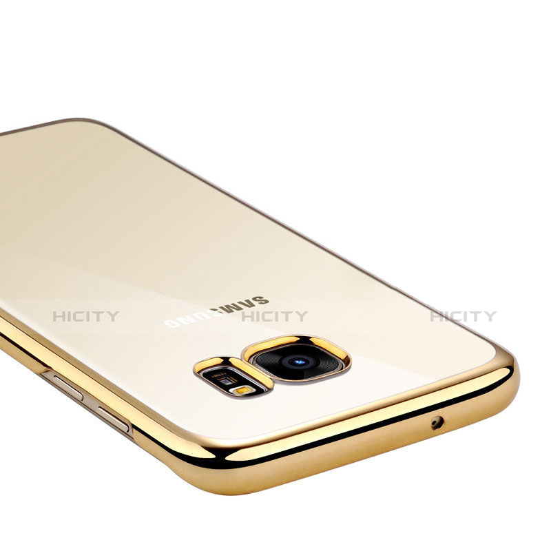 Coque Ultra Fine TPU Souple Transparente T06 pour Samsung Galaxy S7 Edge G935F Or Plus