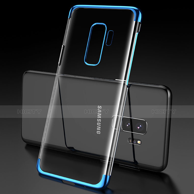 Coque Ultra Fine TPU Souple Transparente T06 pour Samsung Galaxy S9 Plus Bleu Plus