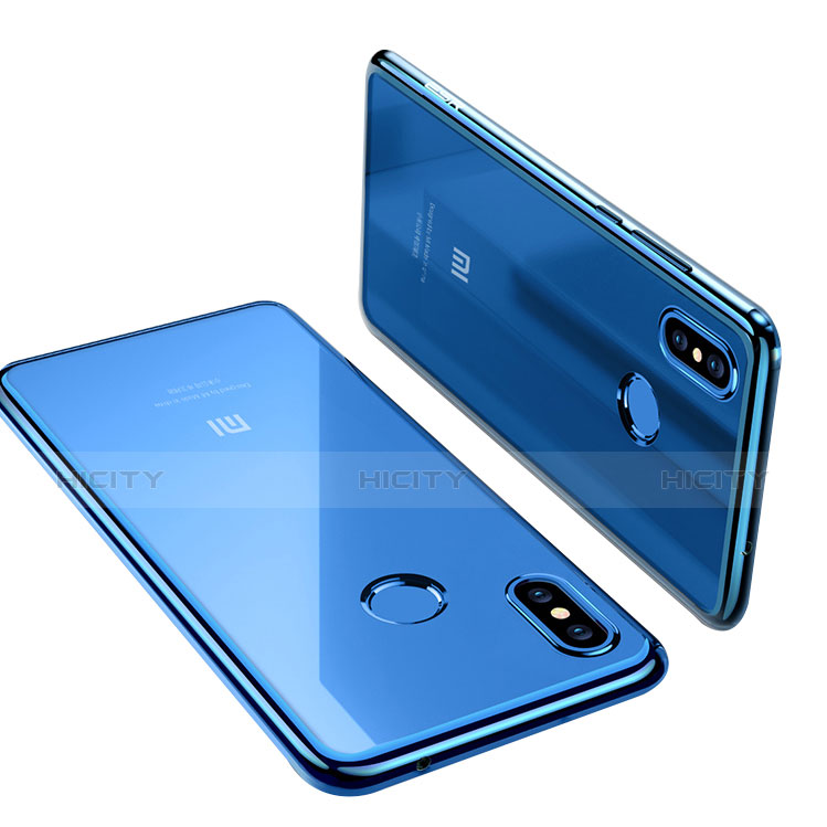 Coque Ultra Fine TPU Souple Transparente T06 pour Xiaomi Mi 8 Bleu Plus