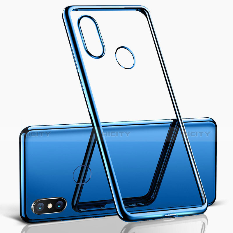Coque Ultra Fine TPU Souple Transparente T06 pour Xiaomi Mi 8 Bleu Plus