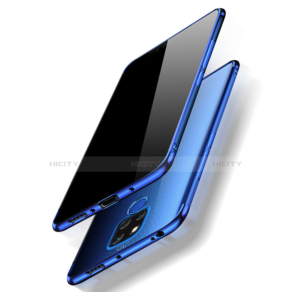Coque Ultra Fine TPU Souple Transparente T07 pour Huawei Mate 20 X Bleu Plus