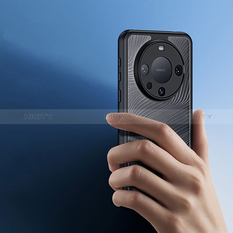 Coque Ultra Fine TPU Souple Transparente T08 pour Huawei Mate 60 Noir Plus