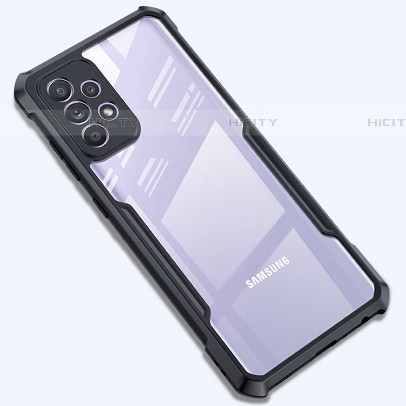 Coque Ultra Fine TPU Souple Transparente T08 pour Samsung Galaxy A72 4G Noir Plus