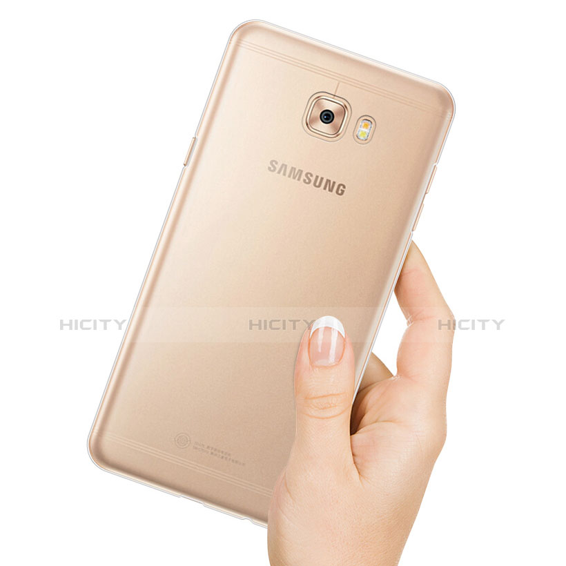 Coque Ultra Fine TPU Souple Transparente T08 pour Samsung Galaxy C7 Pro C7010 Clair Plus