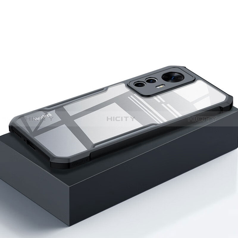 Coque Ultra Fine TPU Souple Transparente T08 pour Xiaomi Mi 12T Pro 5G Noir Plus