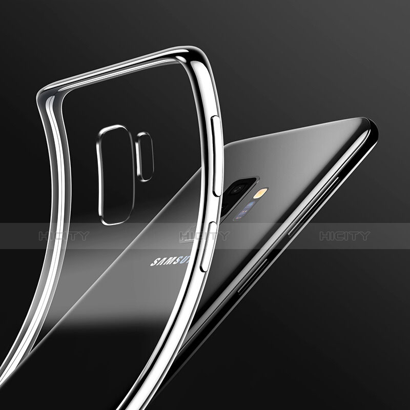 Coque Ultra Fine TPU Souple Transparente T09 pour Samsung Galaxy S9 Plus Argent Plus