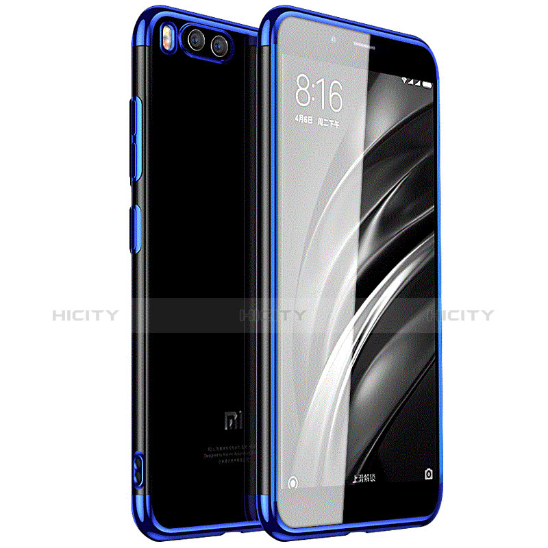 Coque Ultra Fine TPU Souple Transparente T10 pour Xiaomi Mi 6 Bleu Plus