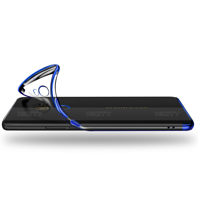 Coque Ultra Fine TPU Souple Transparente T14 pour Xiaomi Mi Mix Evo Bleu Plus