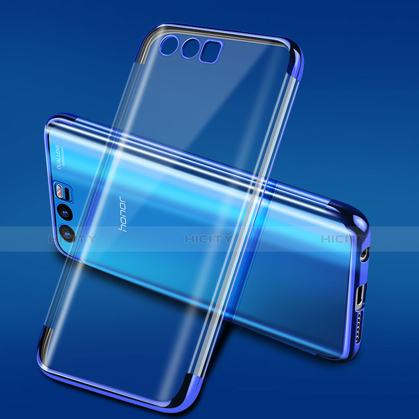 Coque Ultra Fine TPU Souple Transparente T15 pour Huawei Honor 9 Bleu Plus