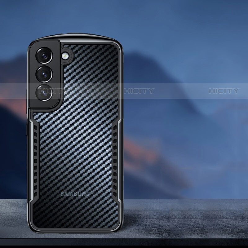 Coque Ultra Fine TPU Souple Transparente T16 pour Samsung Galaxy S21 Plus 5G Noir Plus