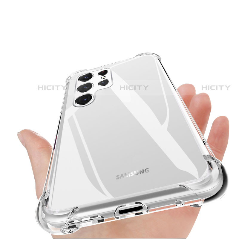 Coque Ultra Fine TPU Souple Transparente T16 pour Samsung Galaxy S23 Ultra 5G Noir Plus